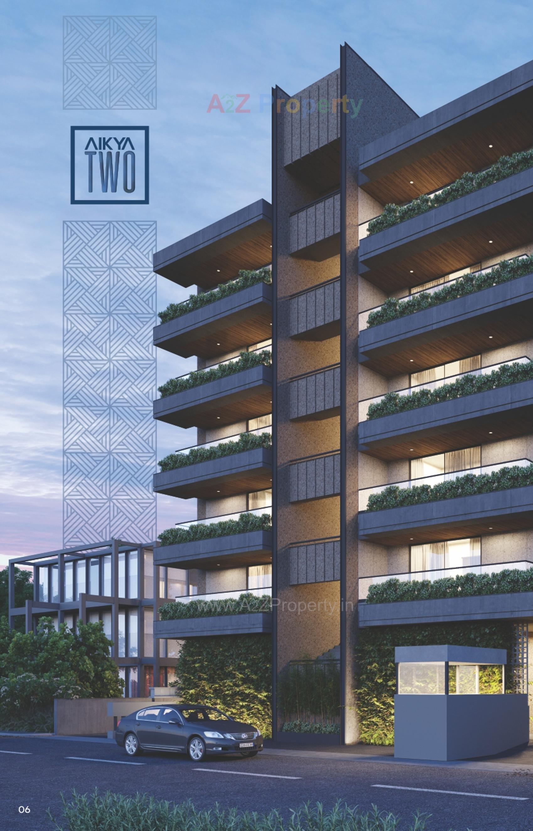 3D Elevation of real estate project Aikya Two located at Kochrab, Ahmedabad, Gujarat