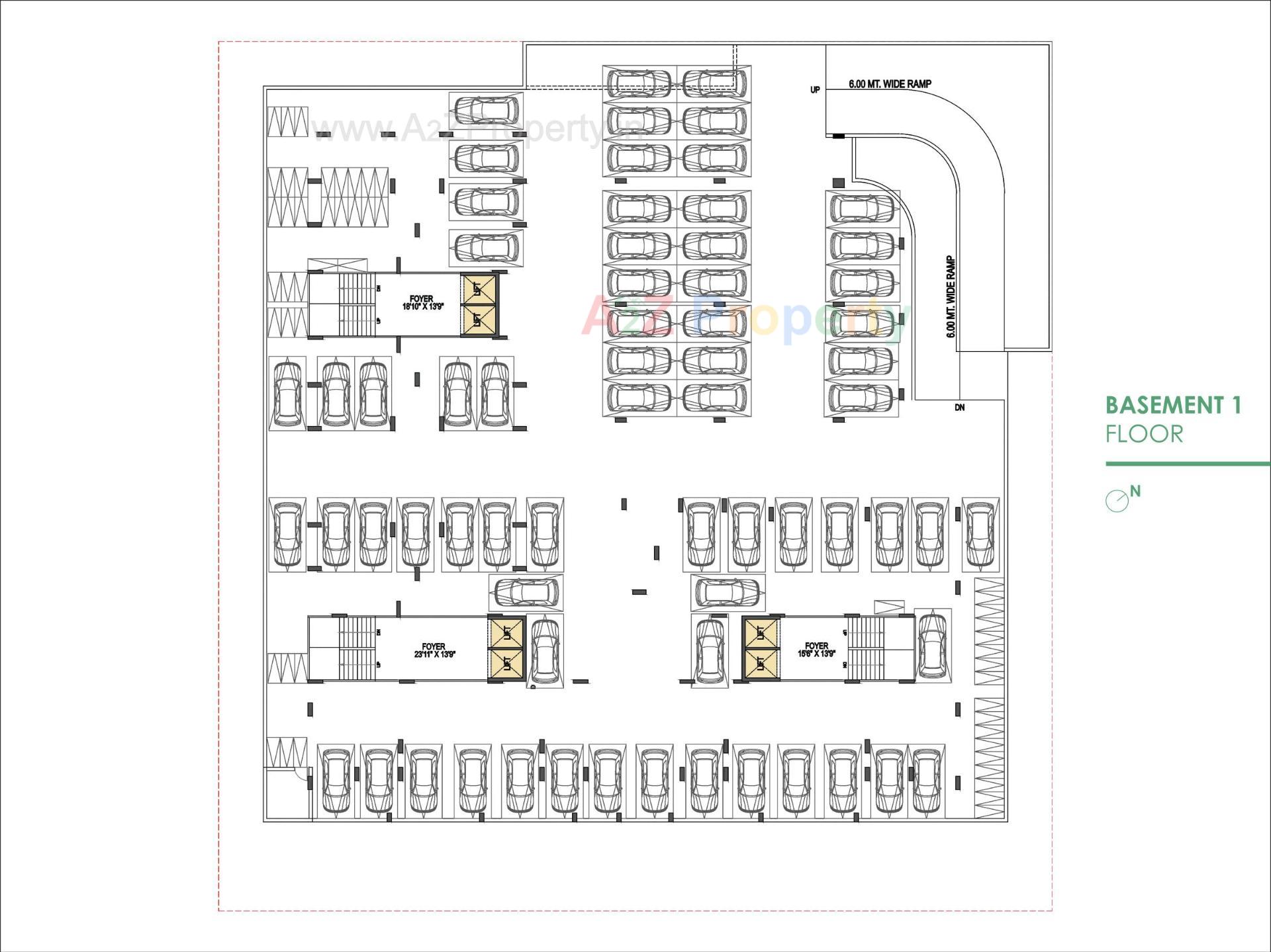 Layout of real estate project Airan Shela located at Shela, Ahmedabad, Gujarat