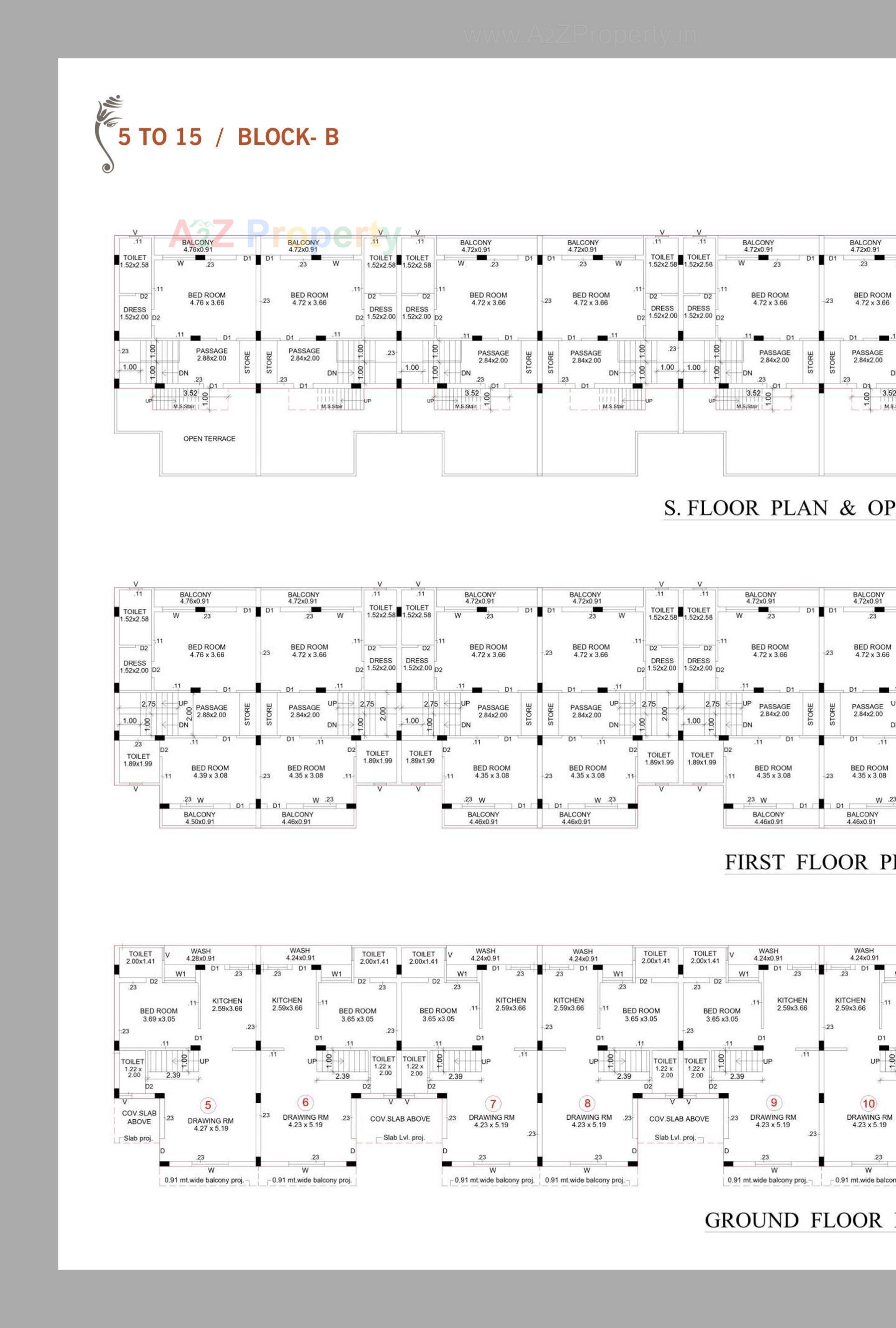 Layout of real estate project Airavat Elysium located at Singarva, Ahmedabad, Gujarat