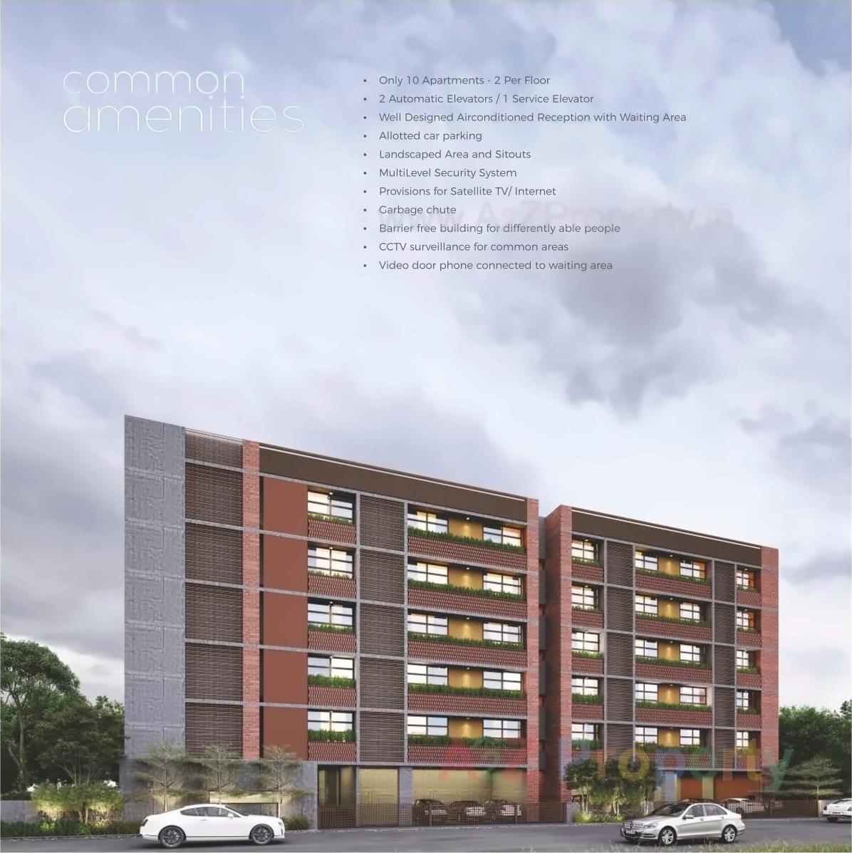 3D Elevation of real estate project Akalpya located at Jodhpur, Ahmedabad, Gujarat