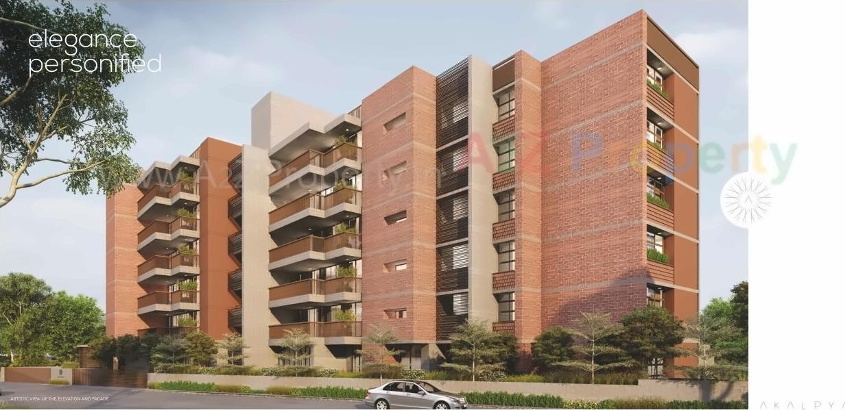3D Elevation of real estate project Akalpya located at Jodhpur, Ahmedabad, Gujarat