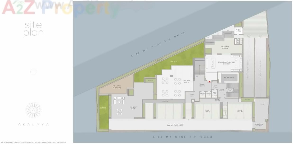 Layout of real estate project Akalpya located at Jodhpur, Ahmedabad, Gujarat