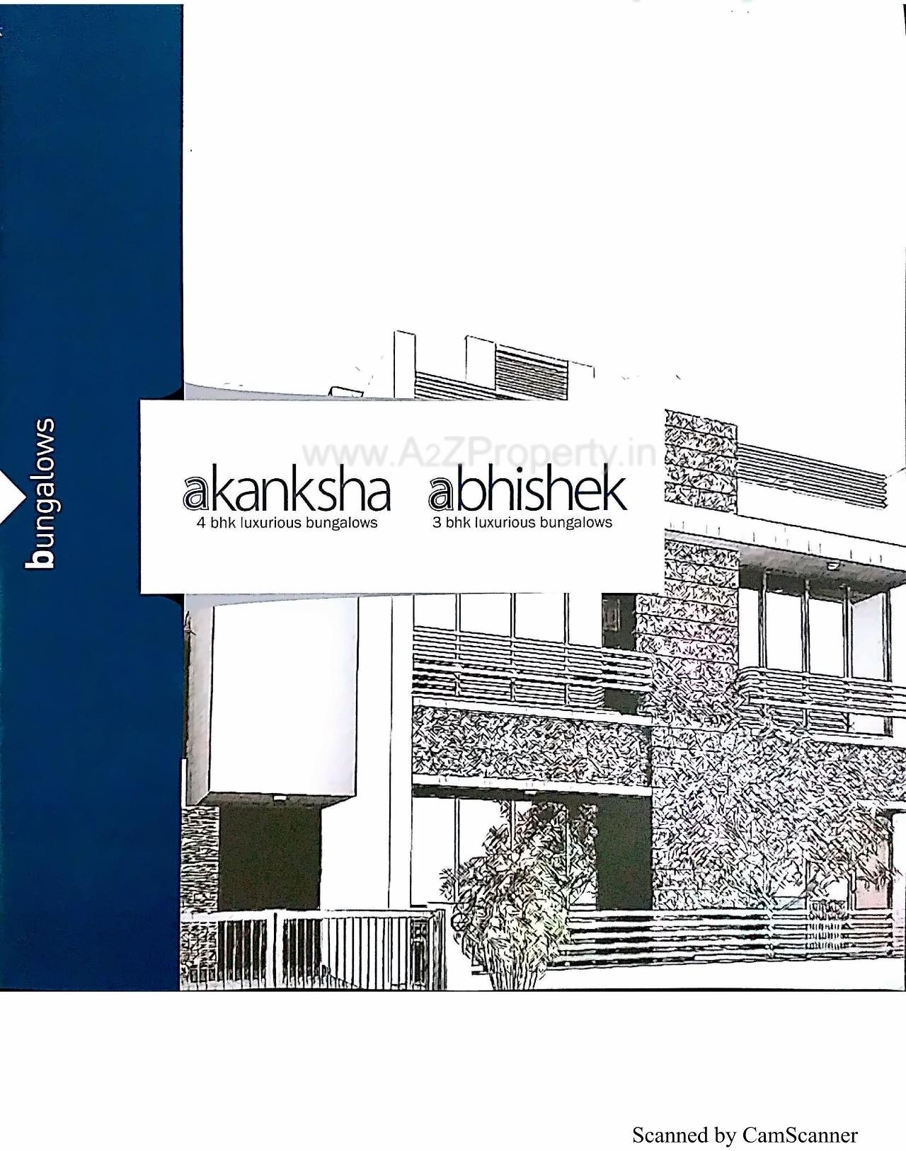 Layout of real estate project Akanksha located at Hathijan, Ahmedabad, Gujarat