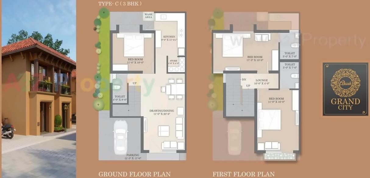 Layout of real estate project Akash Grand City located at Enasan, Ahmedabad, Gujarat