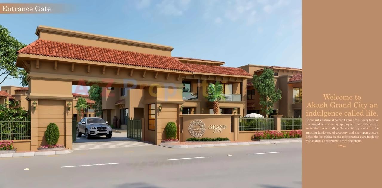 3D Elevation of real estate project Akash Grand City located at Enasan, Ahmedabad, Gujarat