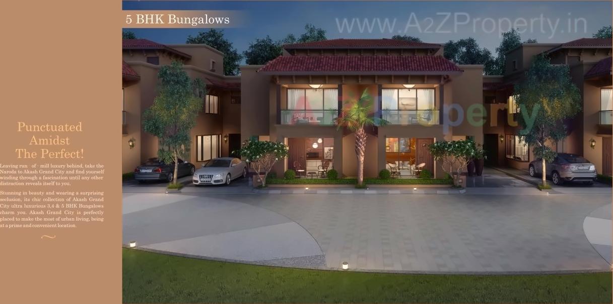 3D Elevation of real estate project Akash Grand City located at Enasan, Ahmedabad, Gujarat