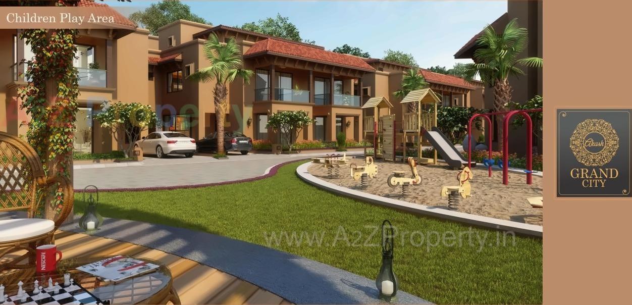 3D Elevation of real estate project Akash Grand City located at Enasan, Ahmedabad, Gujarat