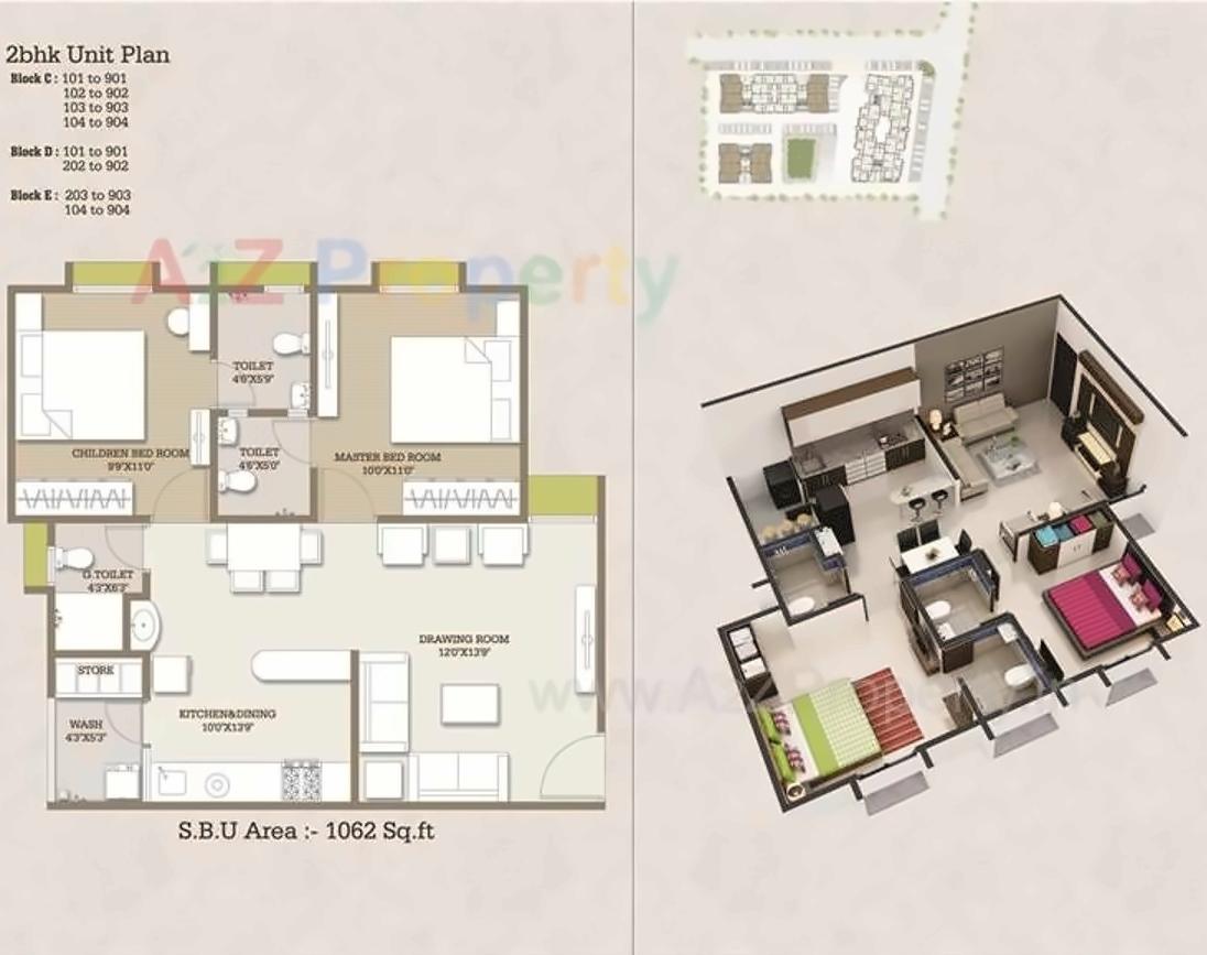 Layout of real estate project Akibah Heights located at Makarba, Ahmedabad, Gujarat