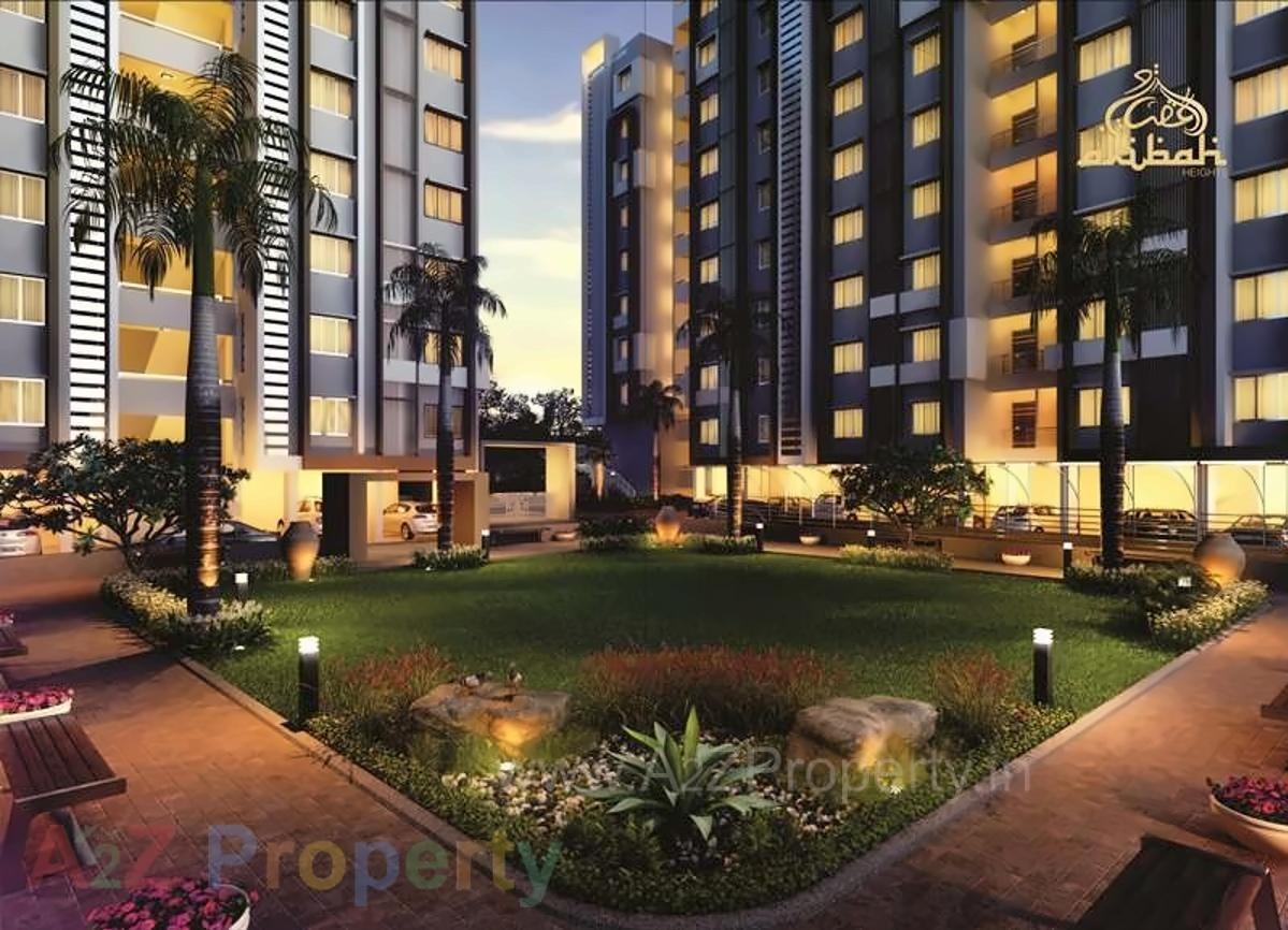 3D Elevation of real estate project Akibah Heights located at Makarba, Ahmedabad, Gujarat