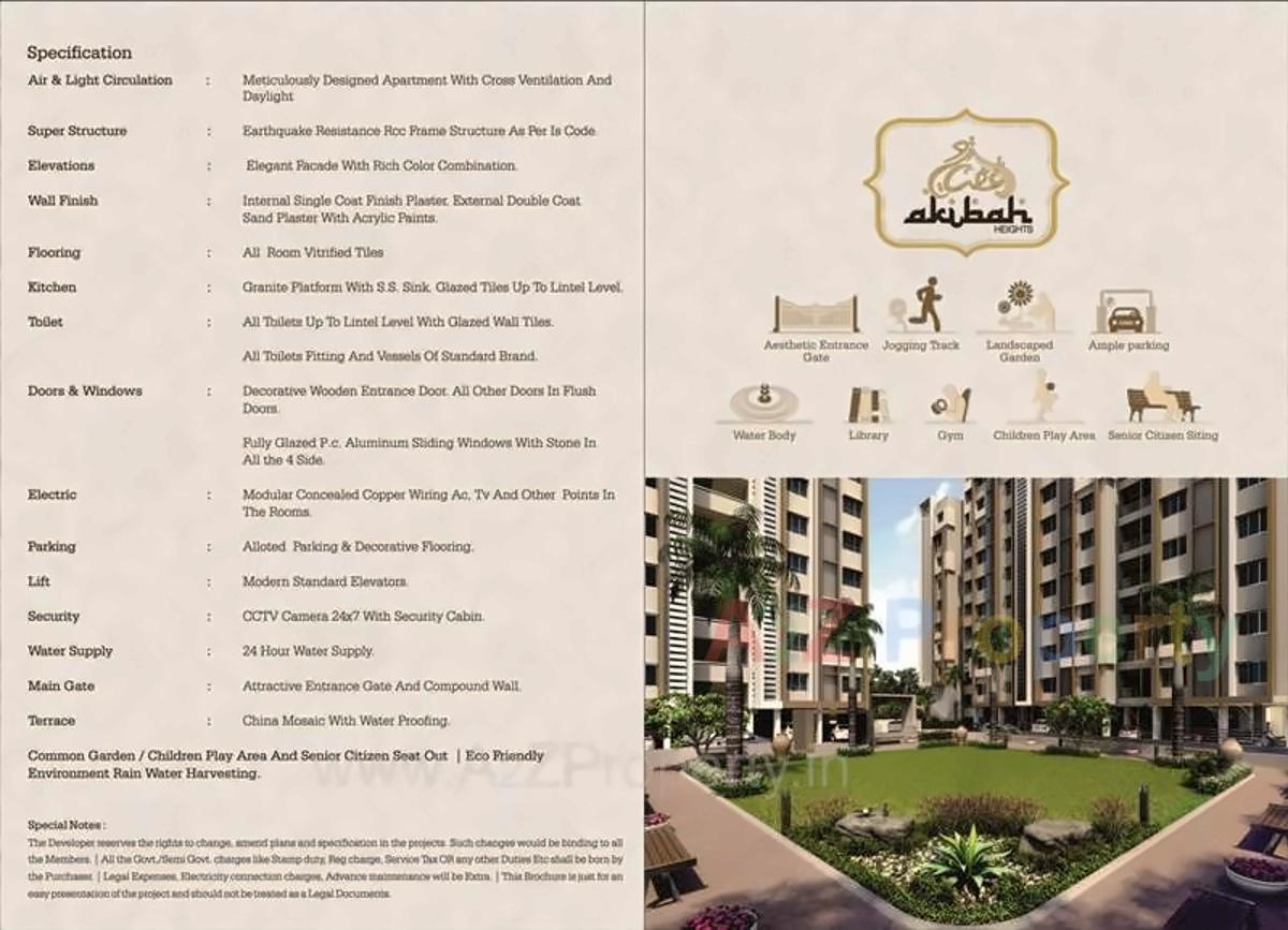  of real estate project Akibah Heights located at Makarba, Ahmedabad, Gujarat