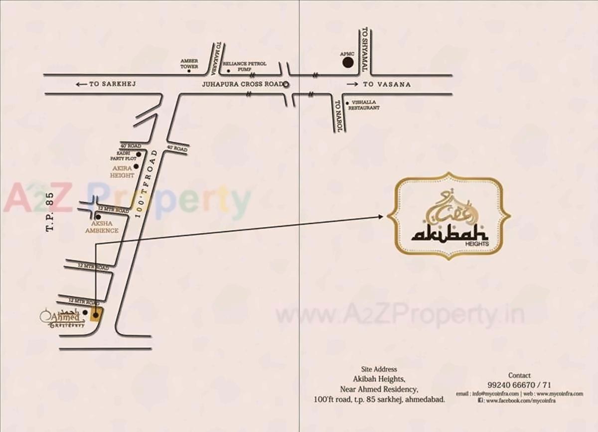  of real estate project Akibah Heights located at Makarba, Ahmedabad, Gujarat