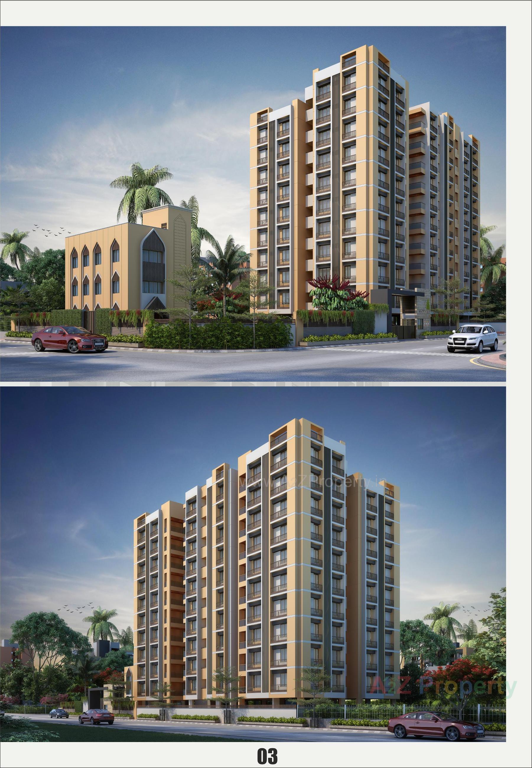 3D Elevation of real estate project Akira   60 located at Sarkhej, Ahmedabad, Gujarat