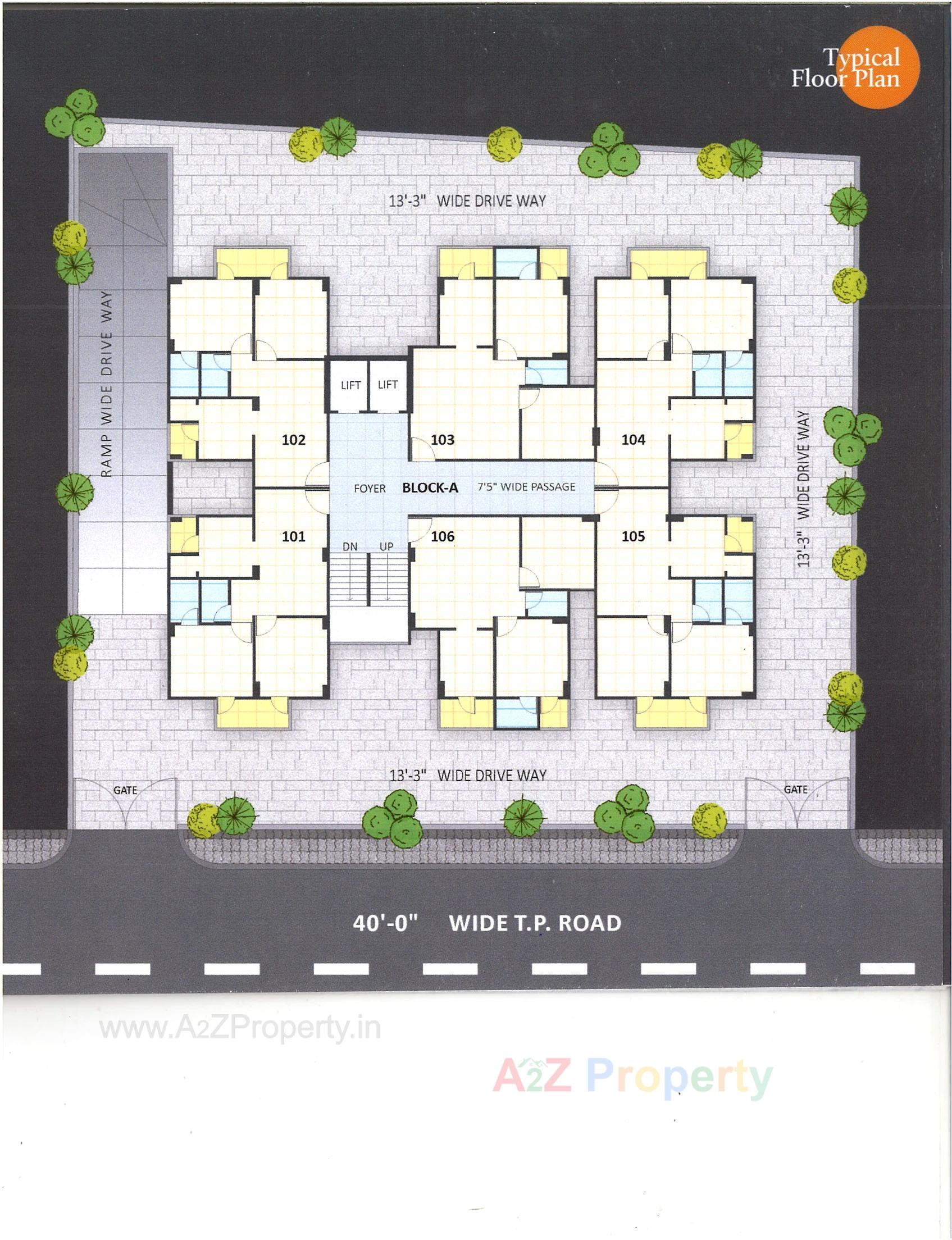 Layout of real estate project Akshar located at Ranip, Ahmedabad, Gujarat