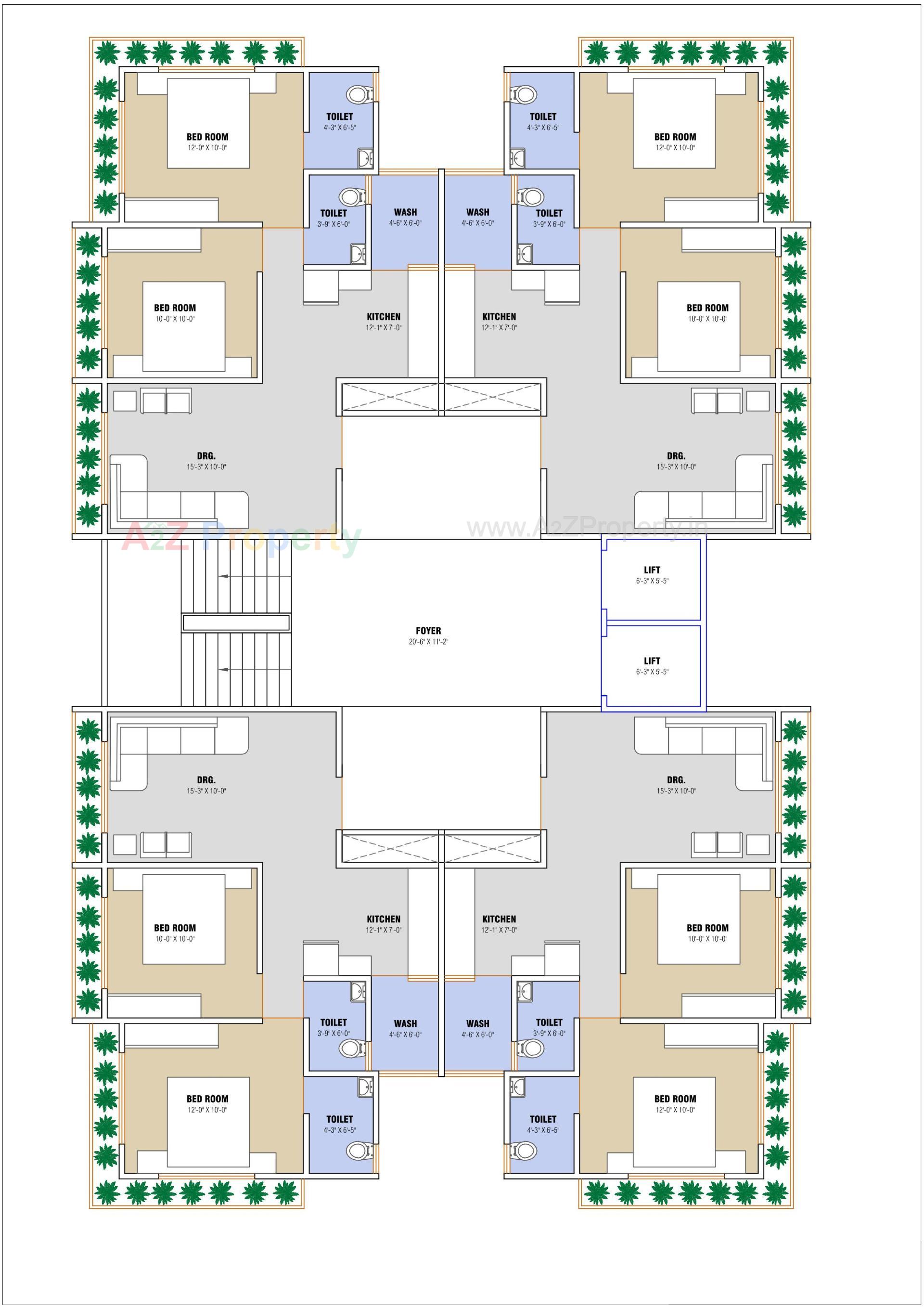 Layout of real estate project Akshar Elite located at Ahmedabad, Ahmedabad, Gujarat