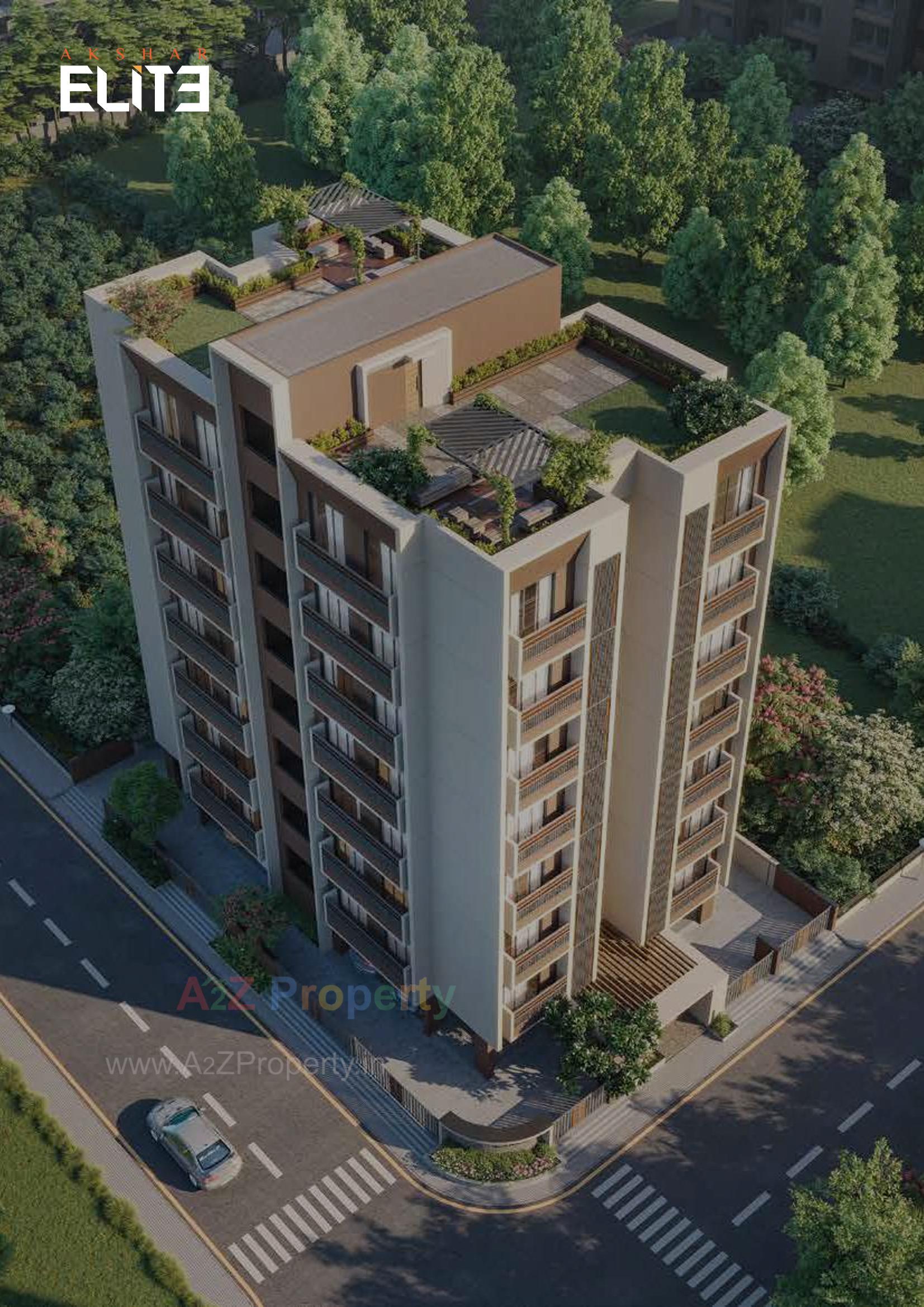 3D Elevation of real estate project Akshar Elite located at Ahmedabad, Ahmedabad, Gujarat