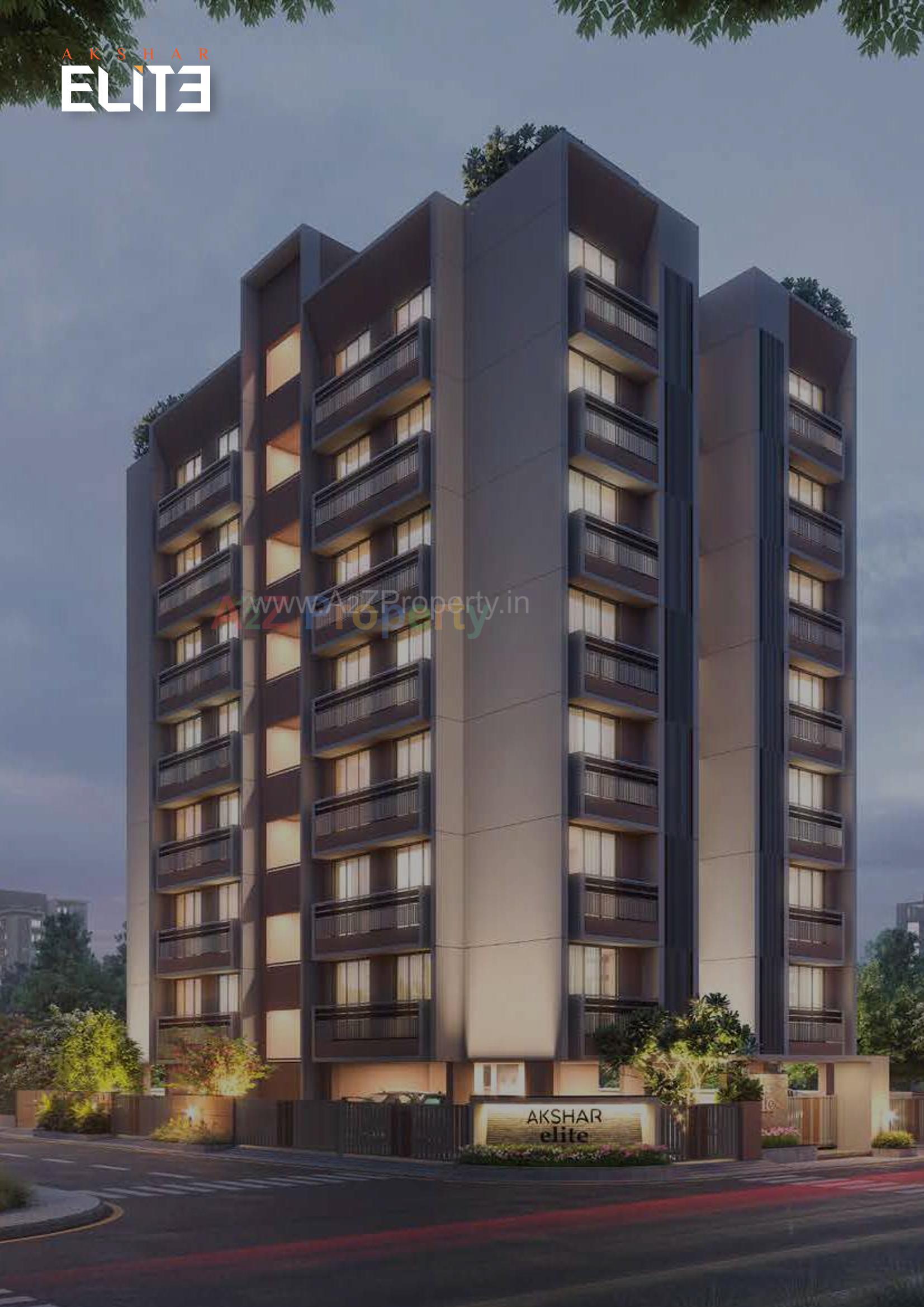 3D Elevation of real estate project Akshar Elite located at Ahmedabad, Ahmedabad, Gujarat