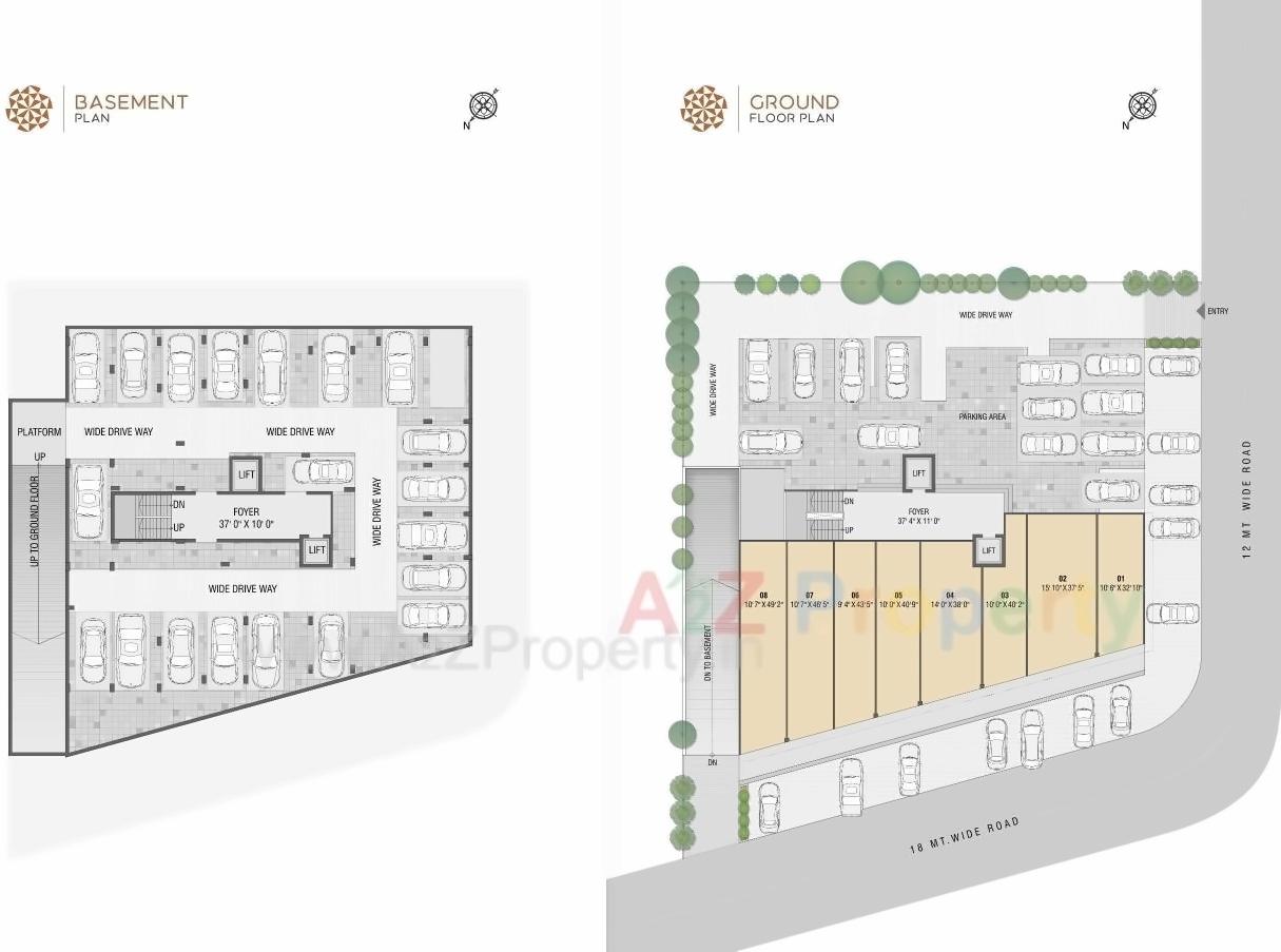 Layout of real estate project Akshar Elysium located at Ahmedabad, Ahmedabad, Gujarat