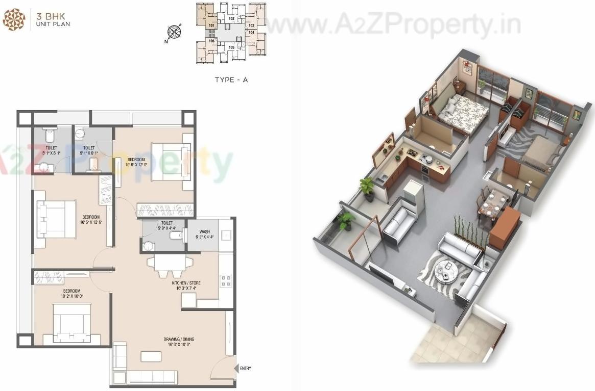 Layout of real estate project Akshar Elysium located at Ahmedabad, Ahmedabad, Gujarat