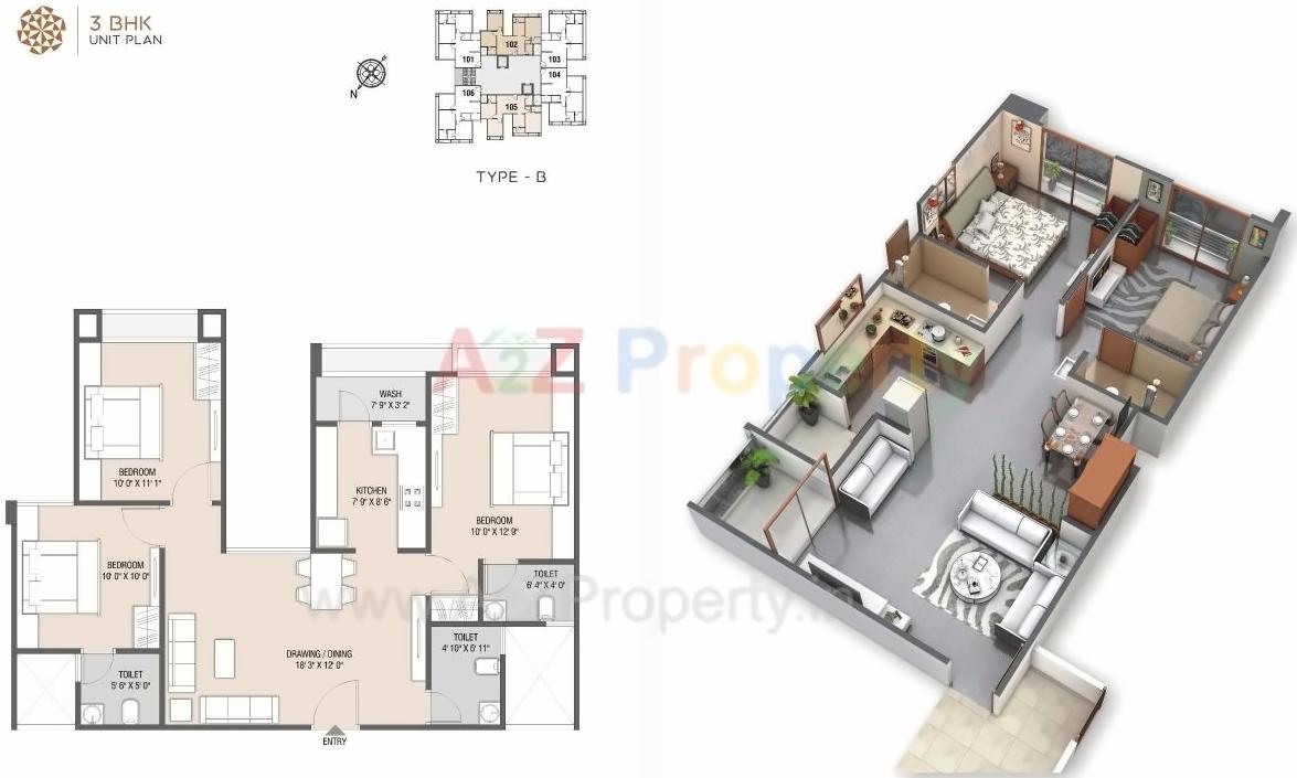 Layout of real estate project Akshar Elysium located at Ahmedabad, Ahmedabad, Gujarat