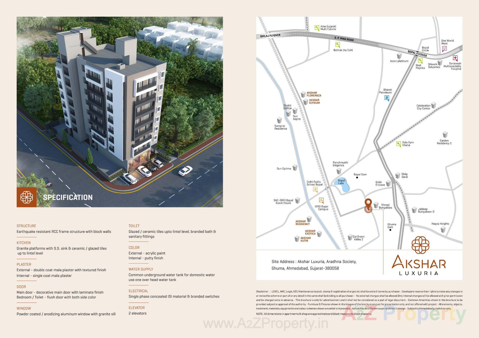  of real estate project Akshar Luxuria located at Ghuma, Ahmedabad, Gujarat