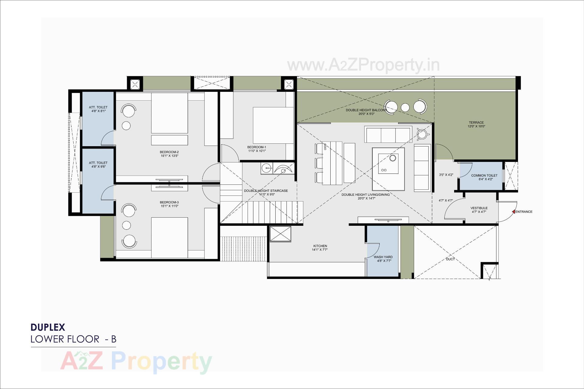 Layout of real estate project Akshar Ocean Pearl located at Ambali, Ahmedabad, Gujarat