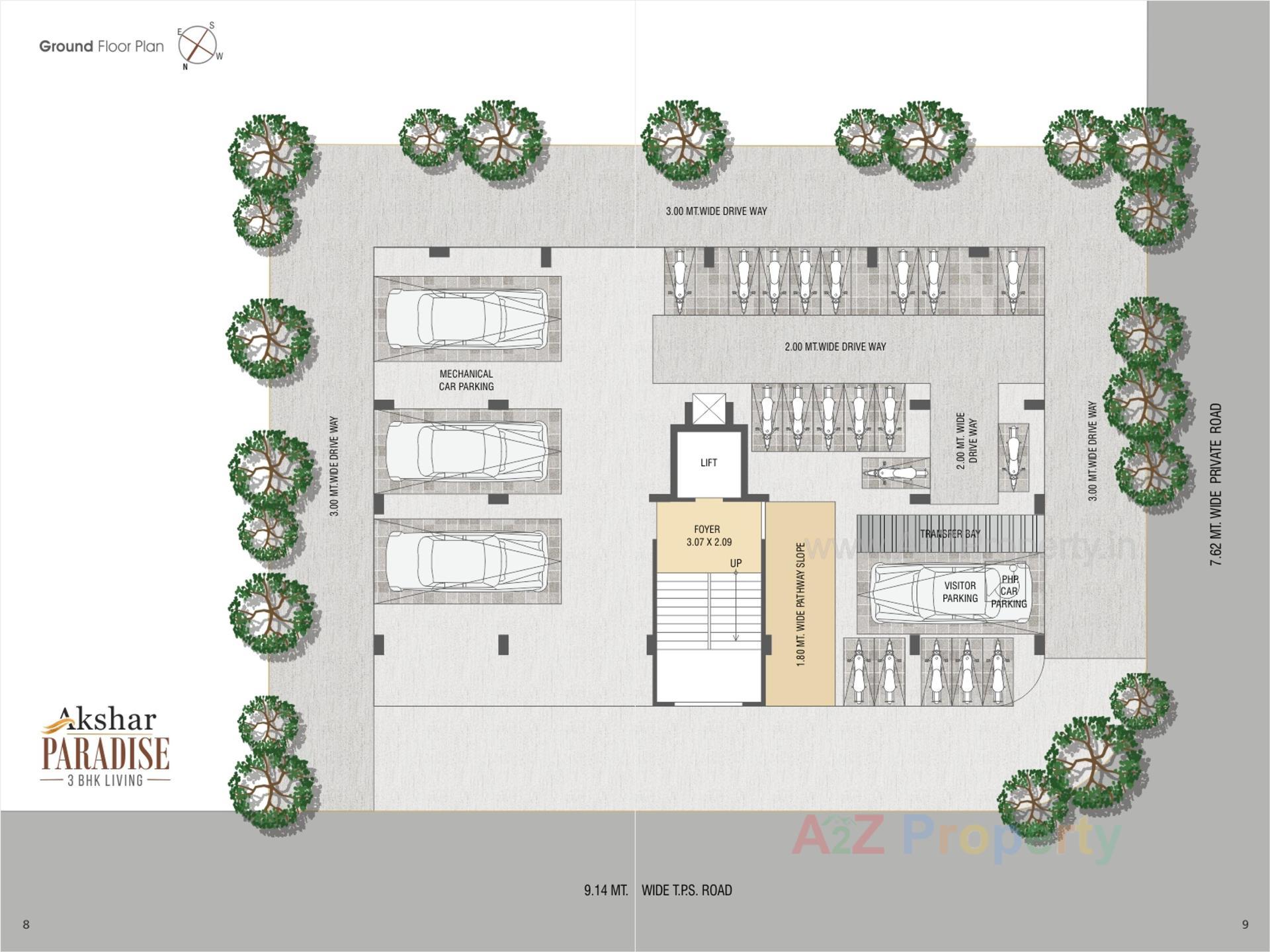 Layout of real estate project Akshar Paradise located at Paldi, Ahmedabad, Gujarat