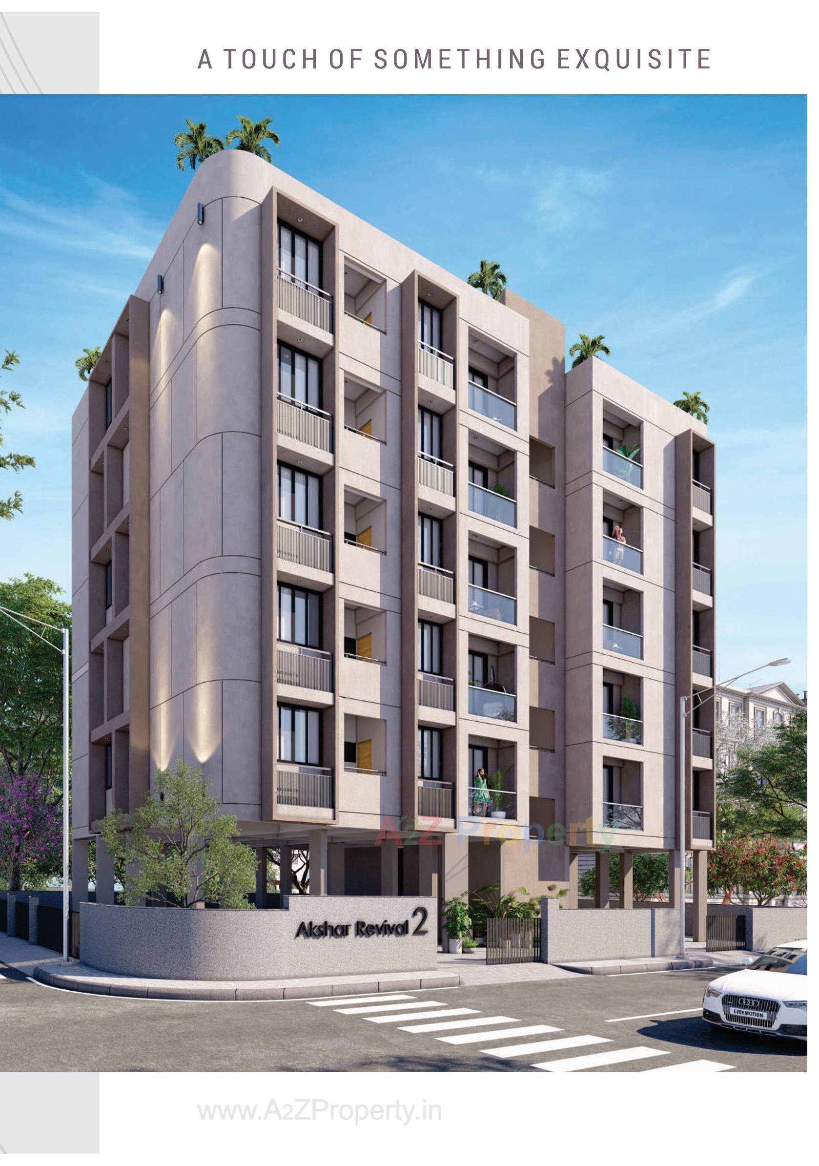 3D Elevation of real estate project Akshar Revival Ii located at Paldi, Ahmedabad, Gujarat