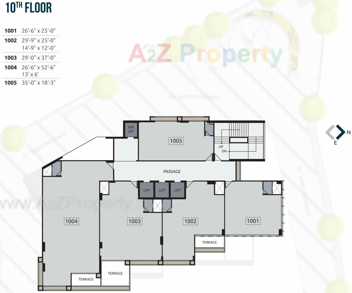 Layout of real estate project Akshar Square located at Bodakdev, Ahmedabad, Gujarat