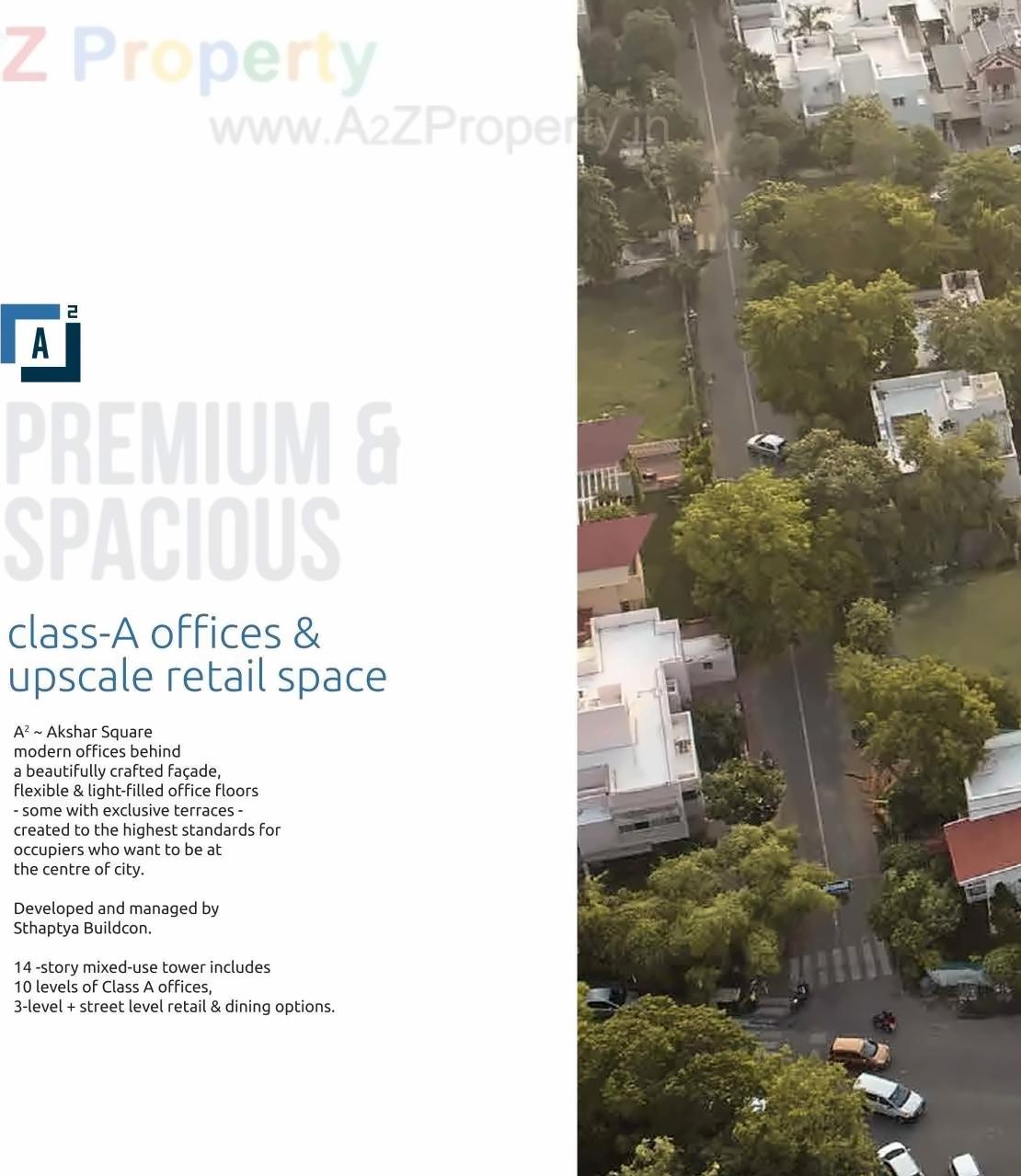 3D Elevation of real estate project Akshar Square located at Bodakdev, Ahmedabad, Gujarat