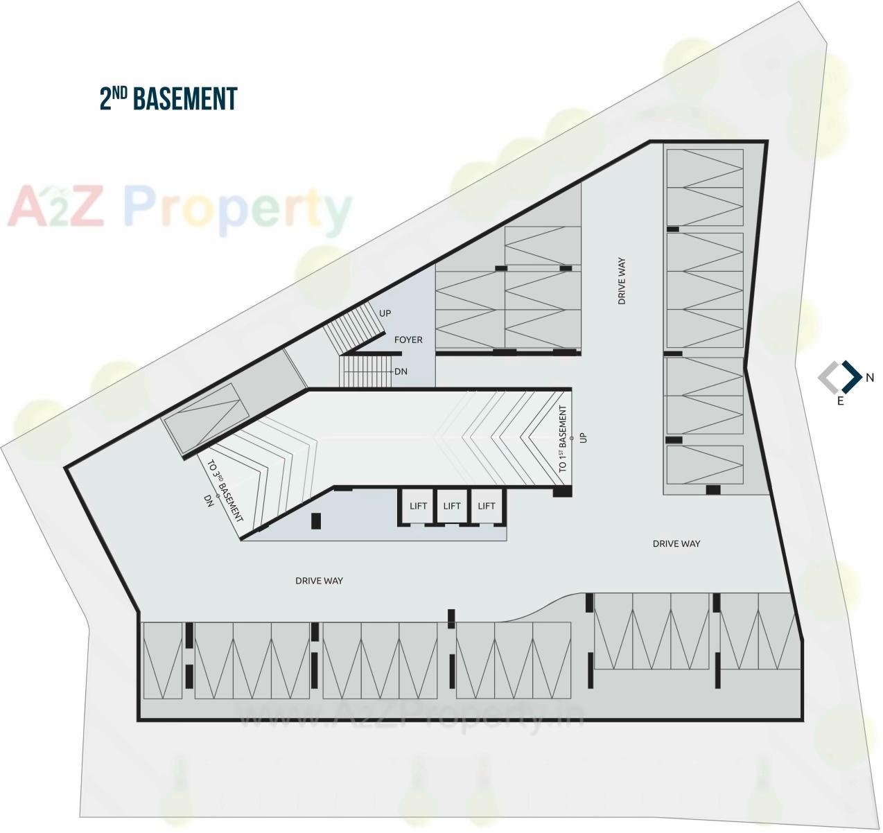 Layout of real estate project Akshar Square located at Bodakdev, Ahmedabad, Gujarat