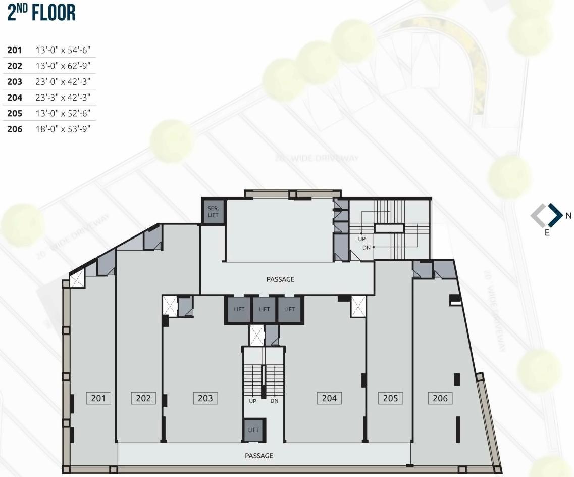 Layout of real estate project Akshar Square located at Bodakdev, Ahmedabad, Gujarat