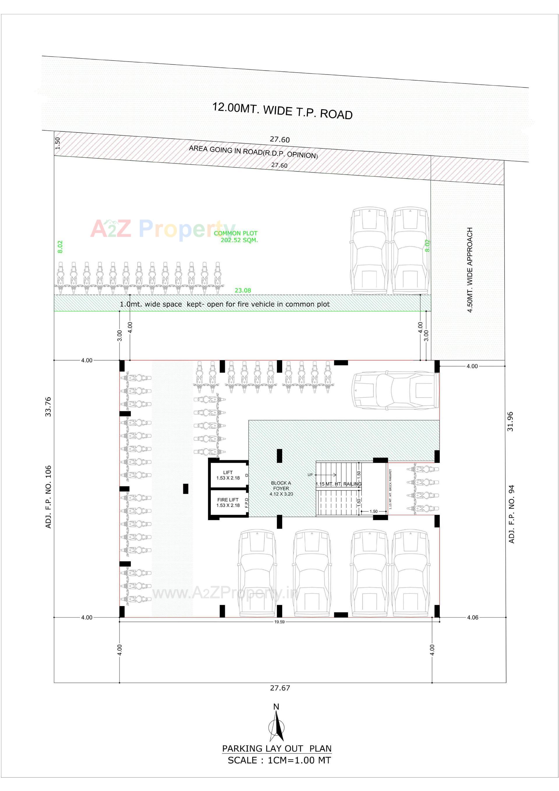 Layout of real estate project Akshar Status located at Naroda, Ahmedabad, Gujarat