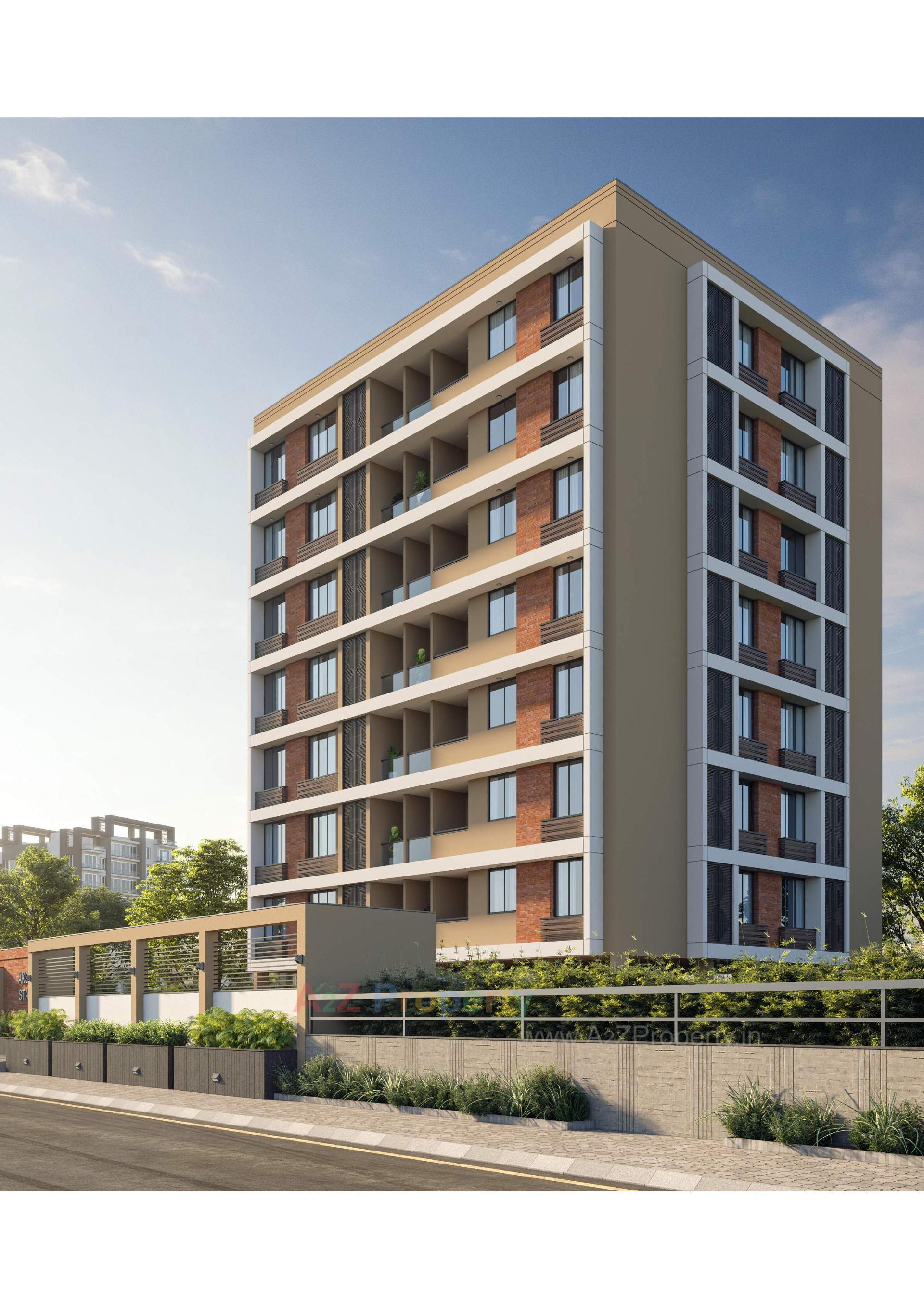 3D Elevation of real estate project Akshar Status located at Naroda, Ahmedabad, Gujarat