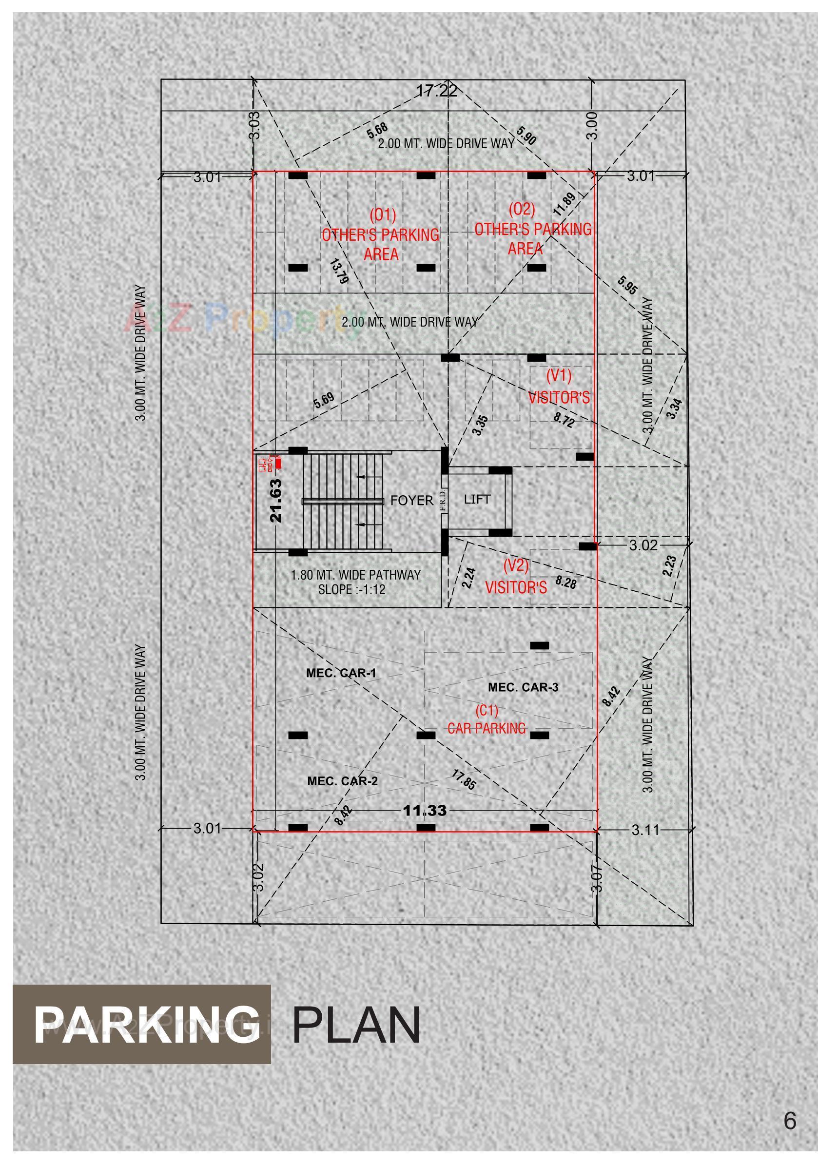 Layout of real estate project Akshar Tirth located at Paldi, Ahmedabad, Gujarat