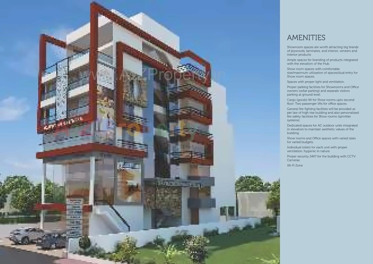 3D Elevation of real estate project Akshardham Complex located at Jamalpur, Ahmedabad, Gujarat