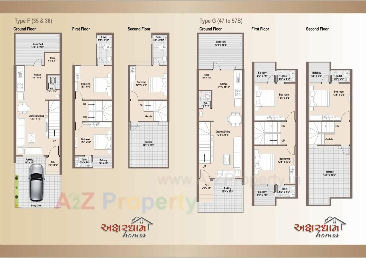 Layout of real estate project Akshardham Homes located at Vastral, Ahmedabad, Gujarat