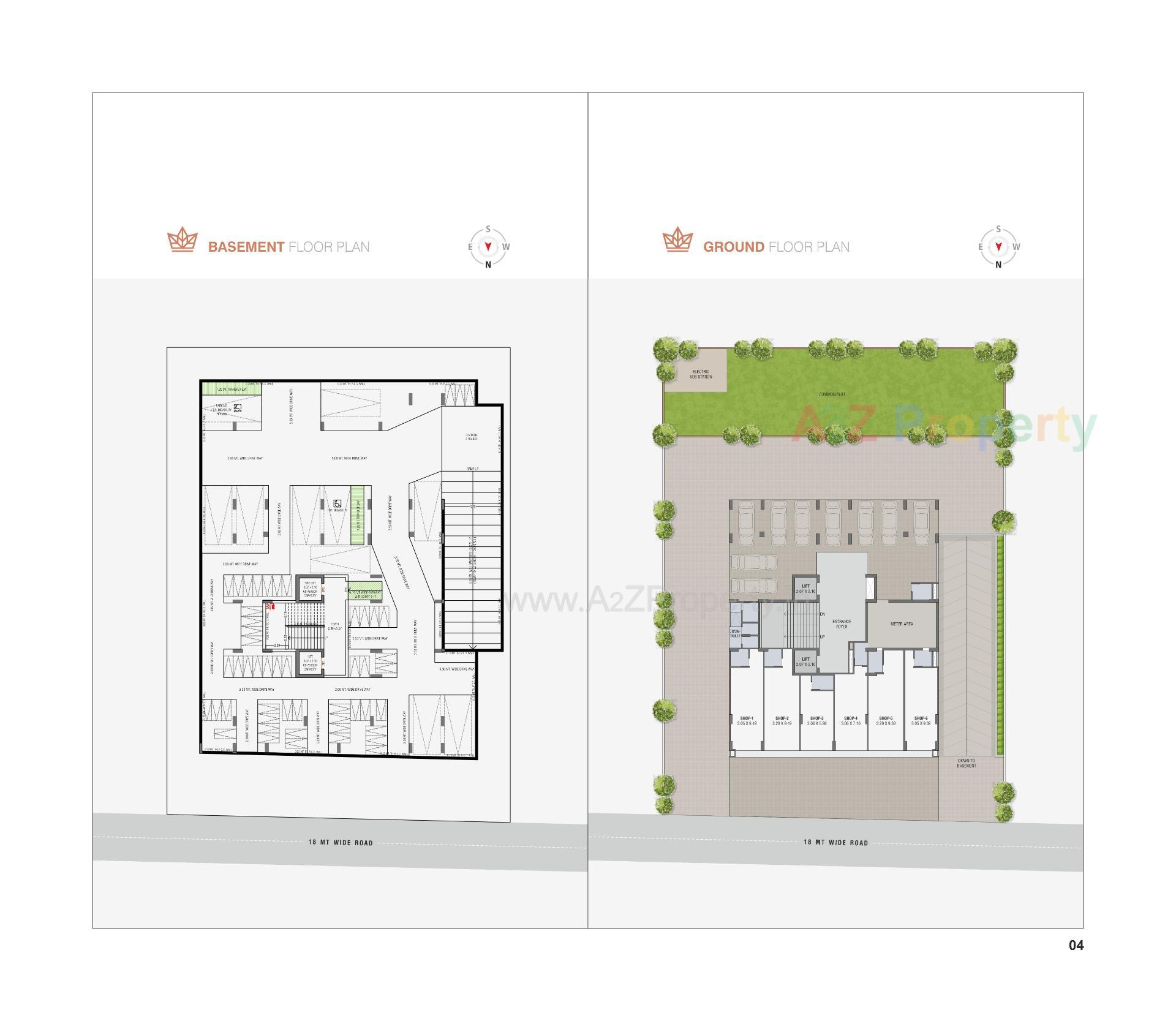 Layout of real estate project Aksharth Elegance located at Tragad, Ahmedabad, Gujarat