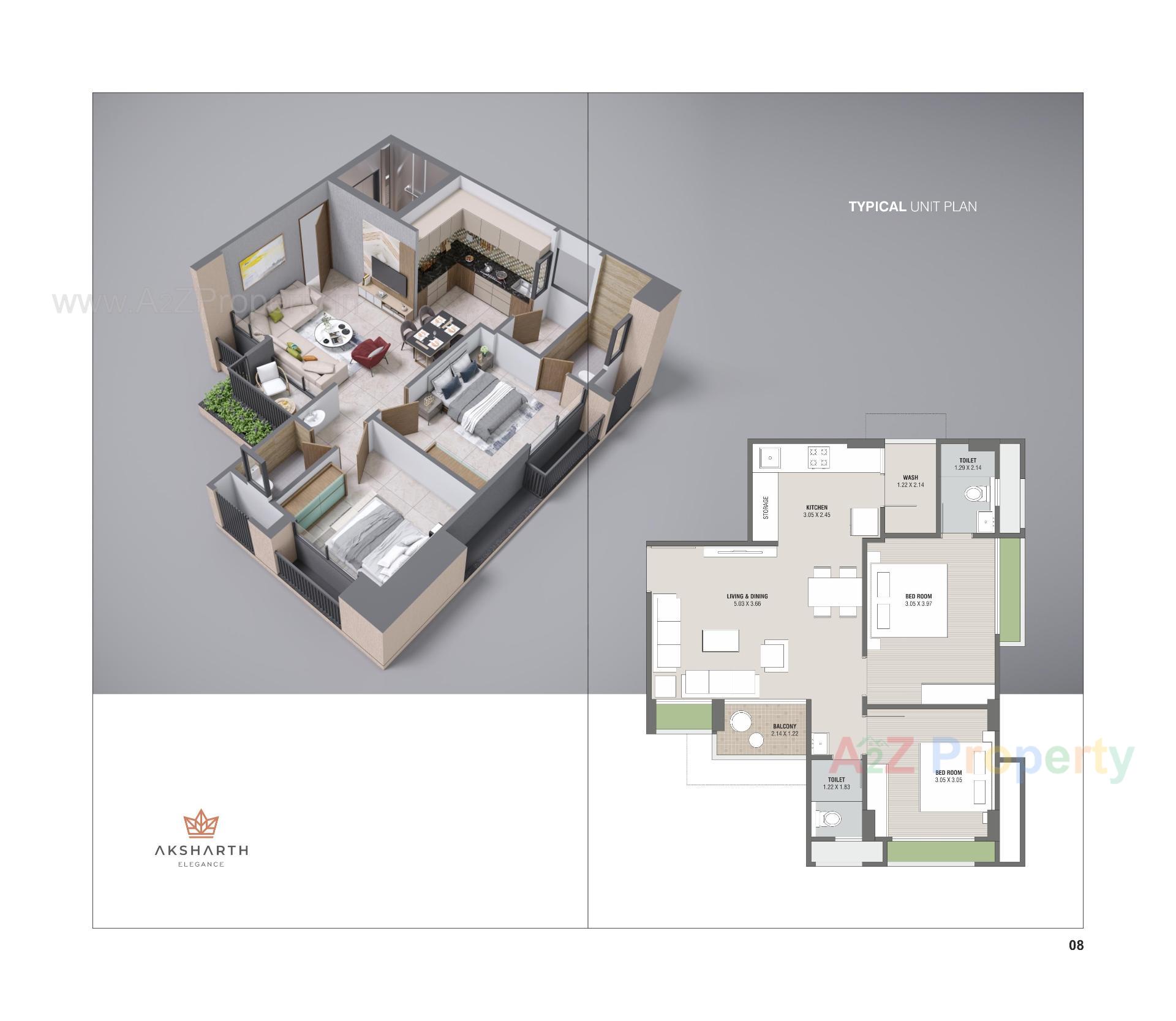 Layout of real estate project Aksharth Elegance located at Tragad, Ahmedabad, Gujarat