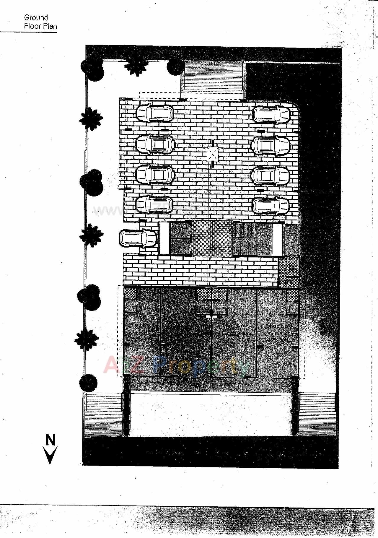 Layout of real estate project Akshat Elegance located at Naranpura, Ahmedabad, Gujarat