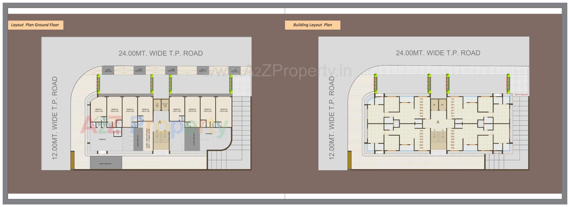 Layout of real estate project Akshat Elegance located at Singarva, Ahmedabad, Gujarat