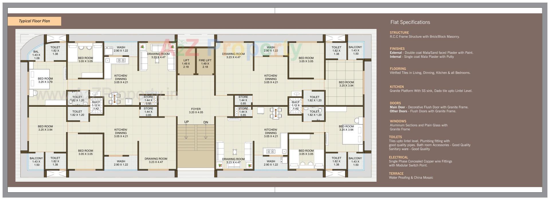 Layout of real estate project Akshat Elegance located at Singarva, Ahmedabad, Gujarat
