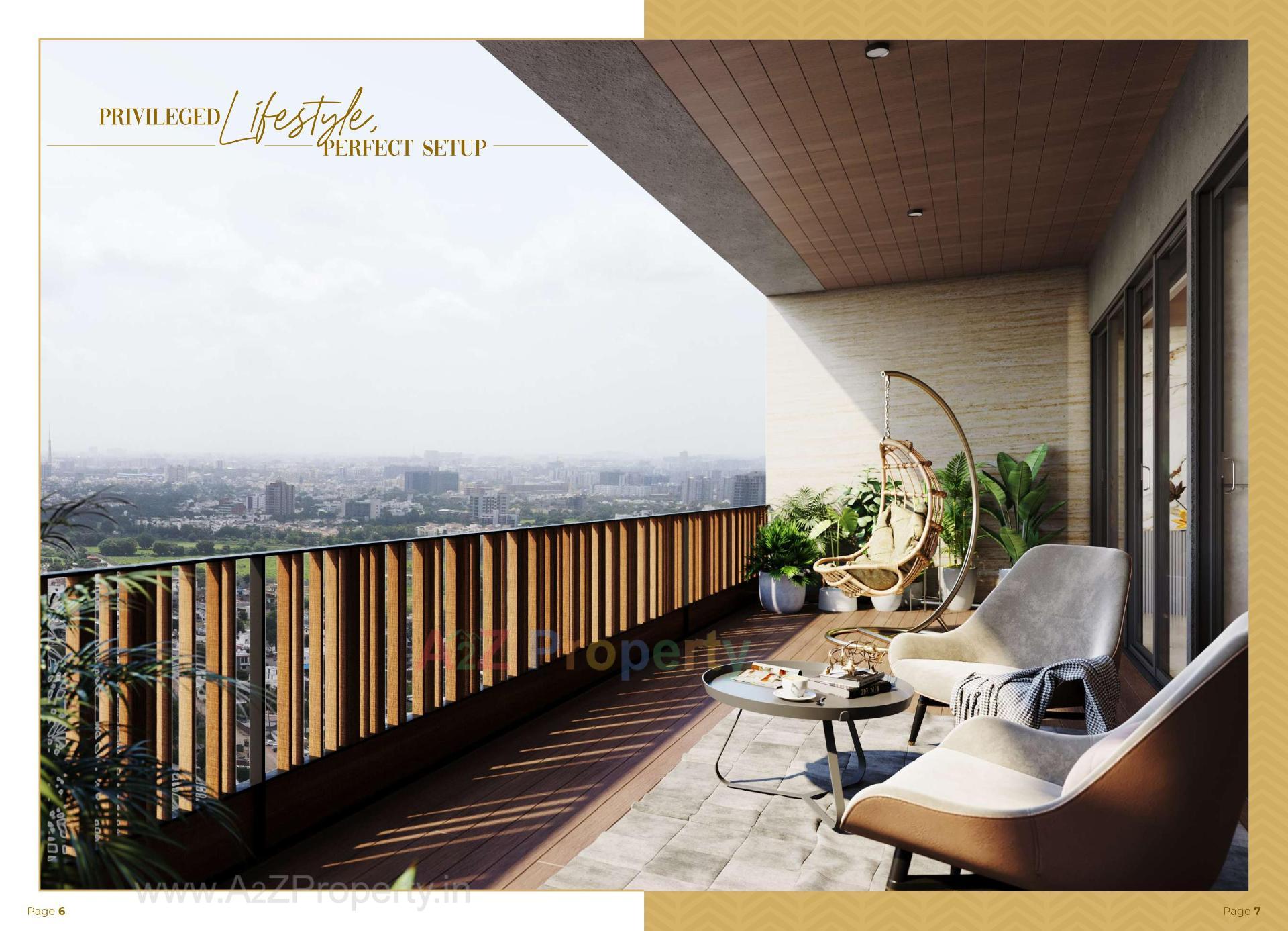 3D Elevation of real estate project Akshat Hazel located at Sola, Ahmedabad, Gujarat