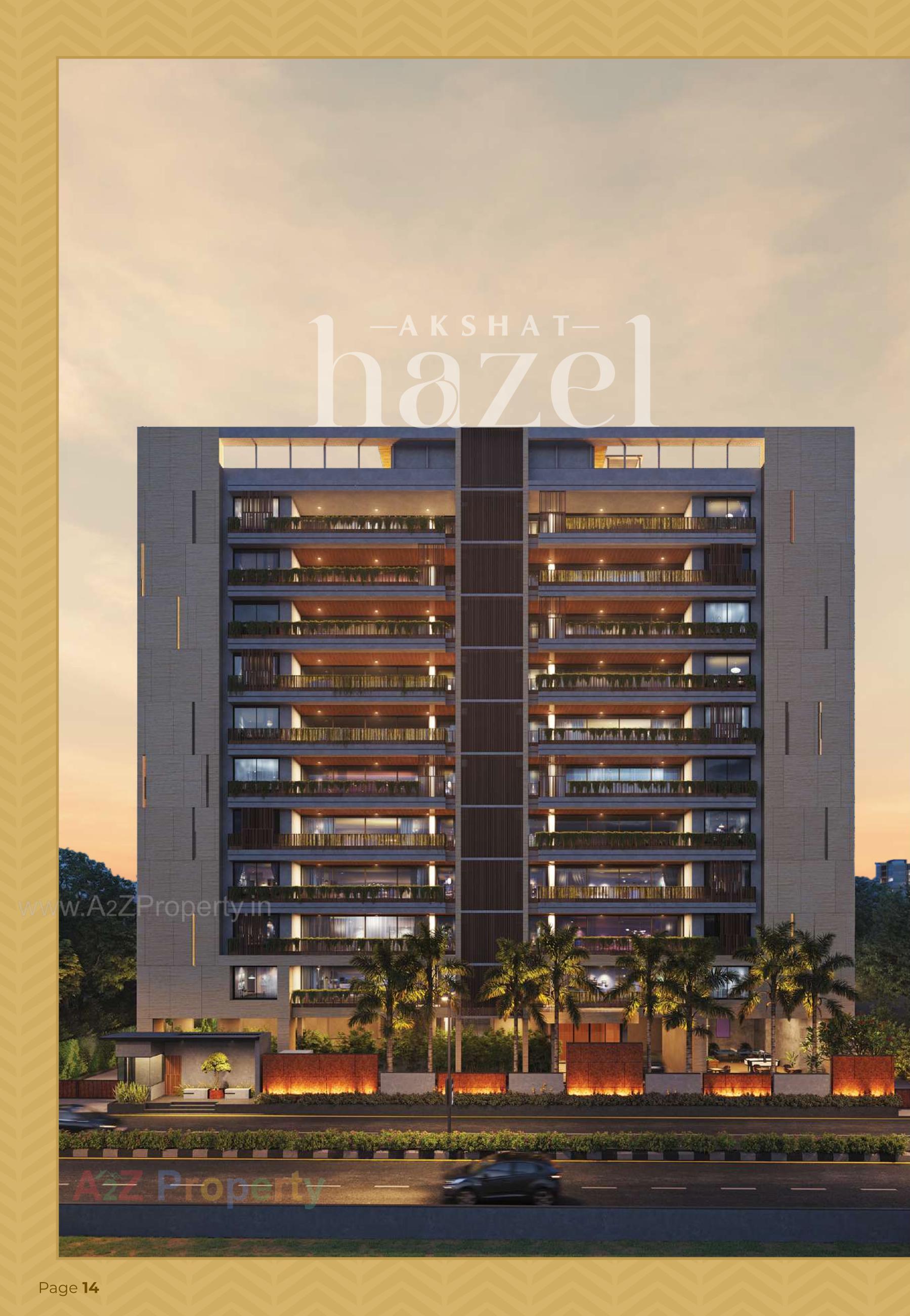 3D Elevation of real estate project Akshat Hazel located at Sola, Ahmedabad, Gujarat