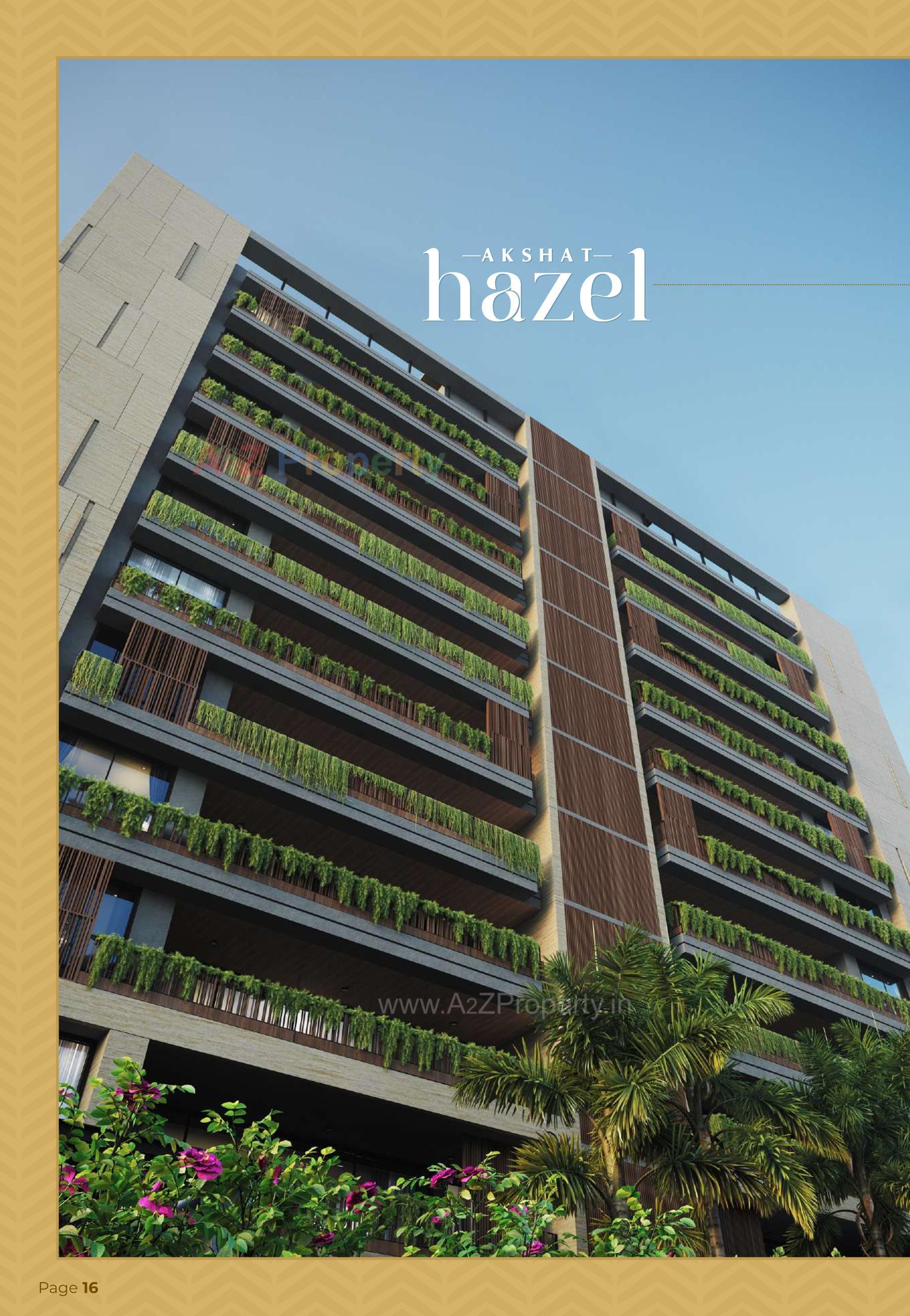 3D Elevation of real estate project Akshat Hazel located at Sola, Ahmedabad, Gujarat