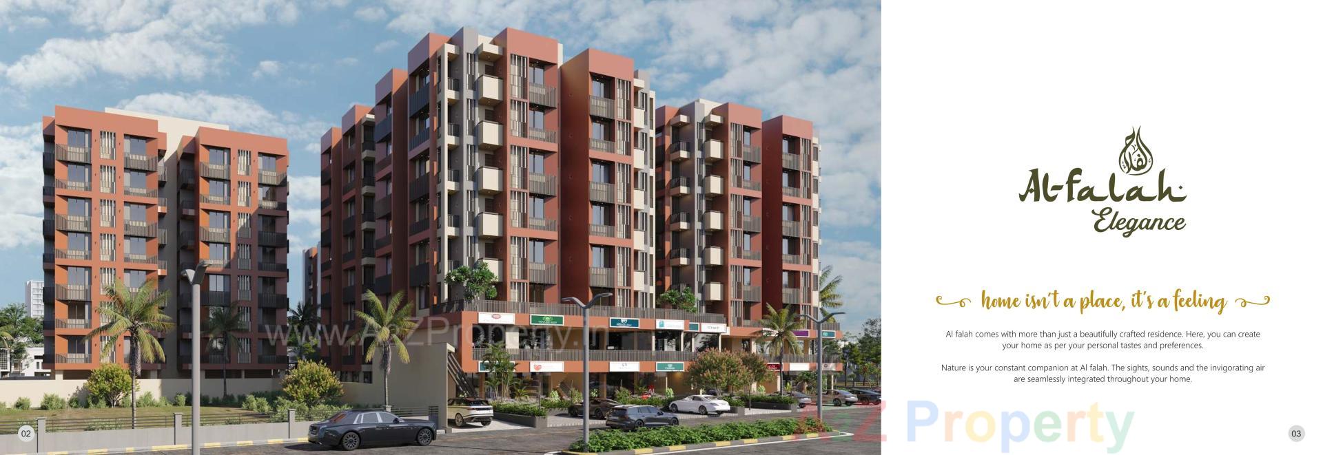 3D Elevation of real estate project Al Falah Elegance located at Vatva, Ahmedabad, Gujarat