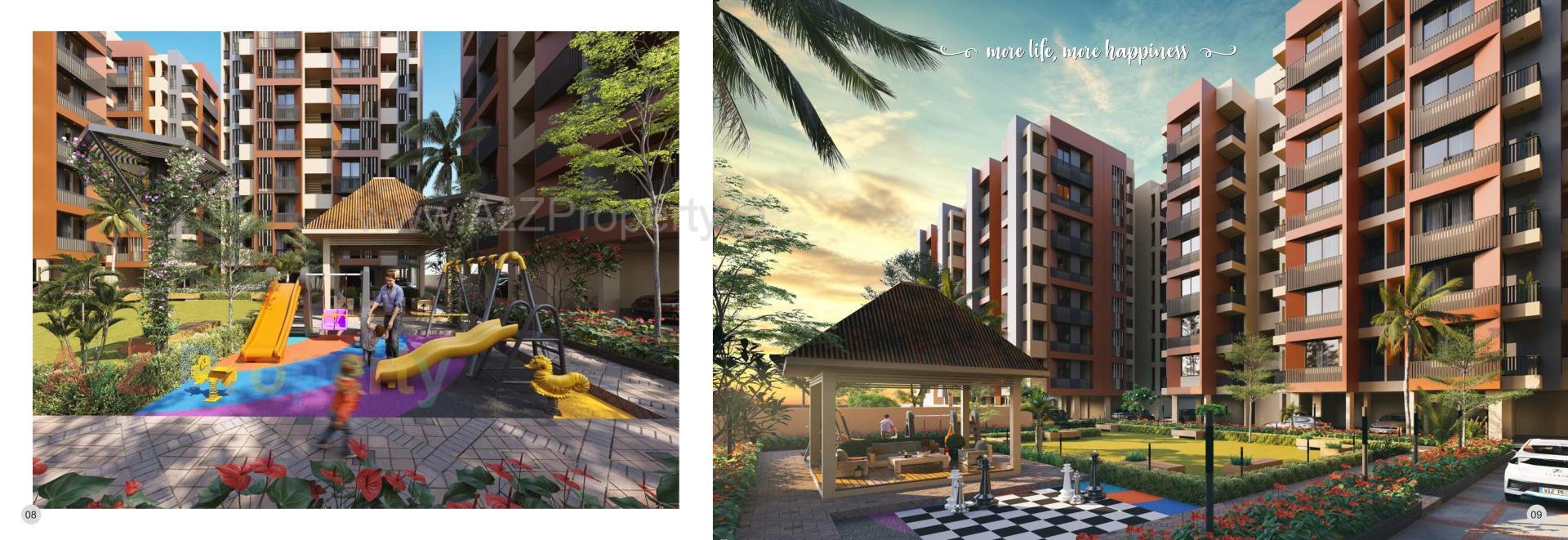 3D Elevation of real estate project Al Falah Elegance located at Vatva, Ahmedabad, Gujarat