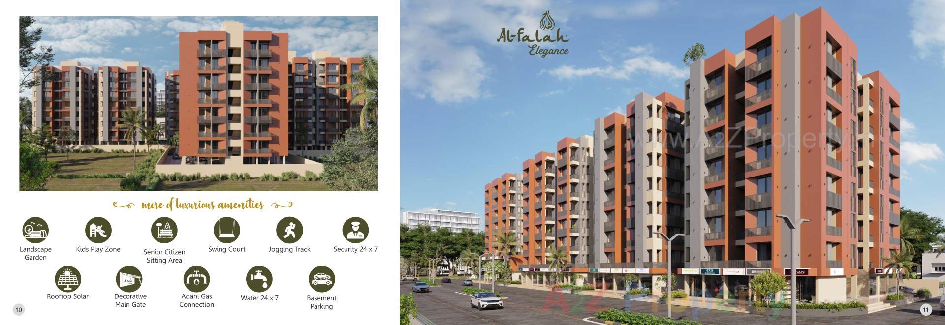 3D Elevation of real estate project Al Falah Elegance located at Vatva, Ahmedabad, Gujarat