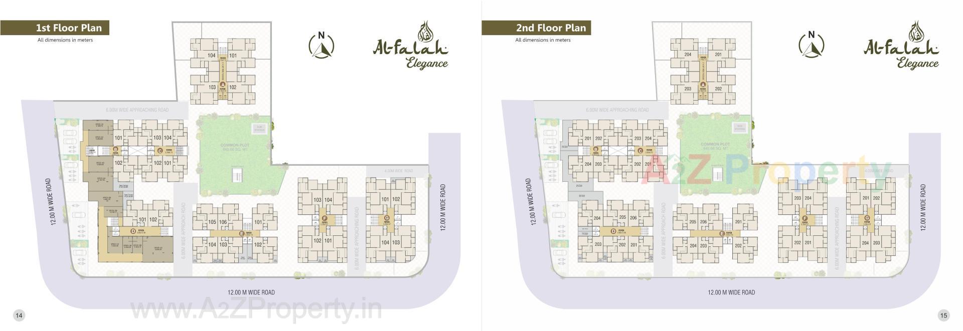 Layout of real estate project Al Falah Elegance located at Vatva, Ahmedabad, Gujarat
