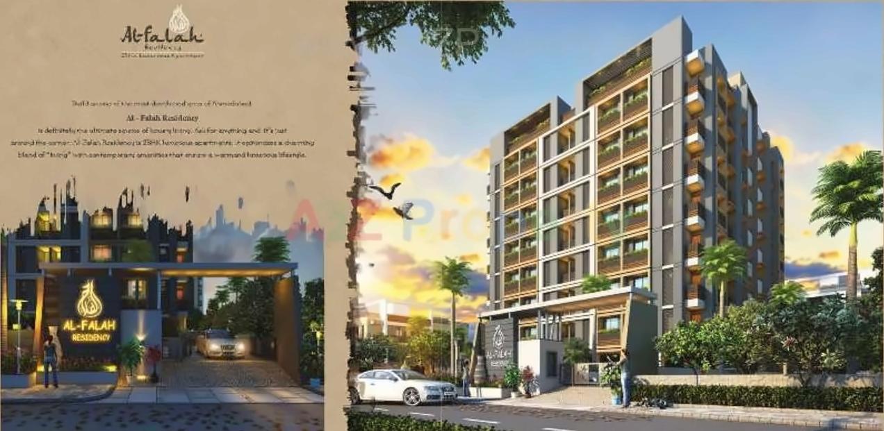 3D Elevation of real estate project Al Falah Residency located at City, Ahmedabad, Gujarat