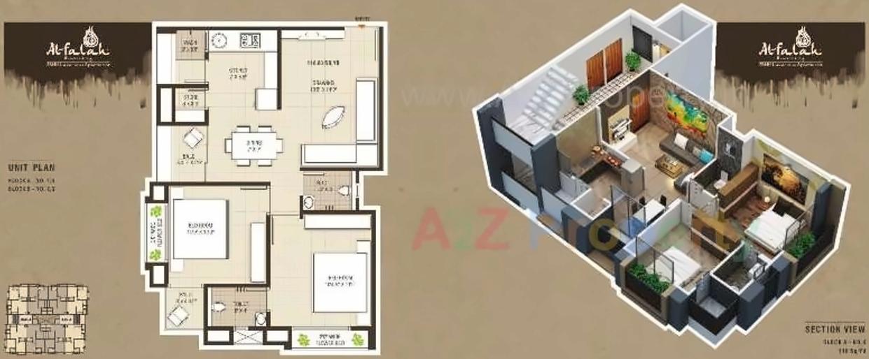 Layout of real estate project Al Falah Residency located at City, Ahmedabad, Gujarat